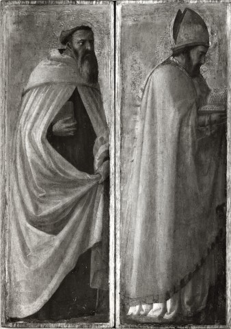 Anders, Jörg P. — Tommaso di ser Giovanni di Mone Guidi (Masaccio) - sec. XV - Santo carmelitano; Sant'Agostino — insieme